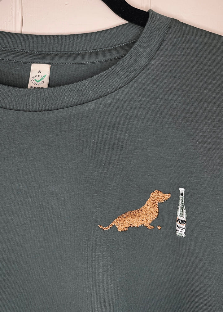Embroidered Dachshund T-Shirt